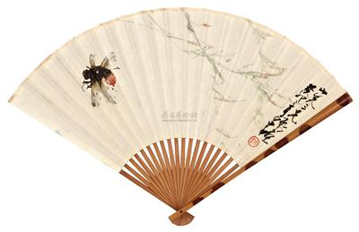赵少昂 杨善深 CICADA ON THE WILLOW； INSECT