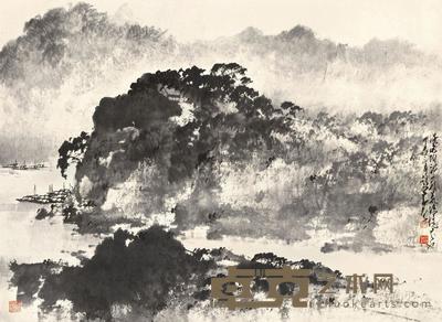 赵少昂 HONG KONG COUNTRYSIDE 69.5×95cm