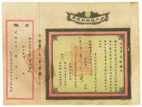 光绪三十年（1904年）手工试验厂股票