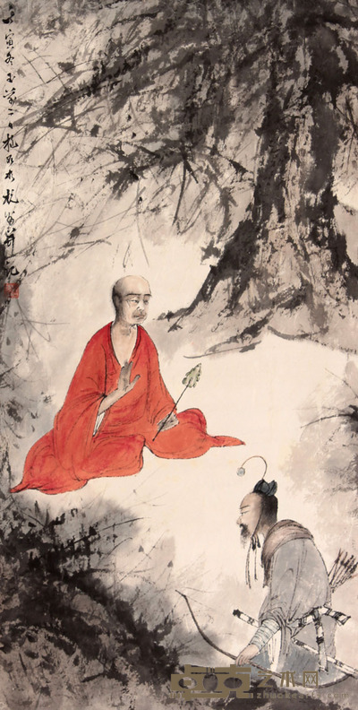 人物立轴 64×33