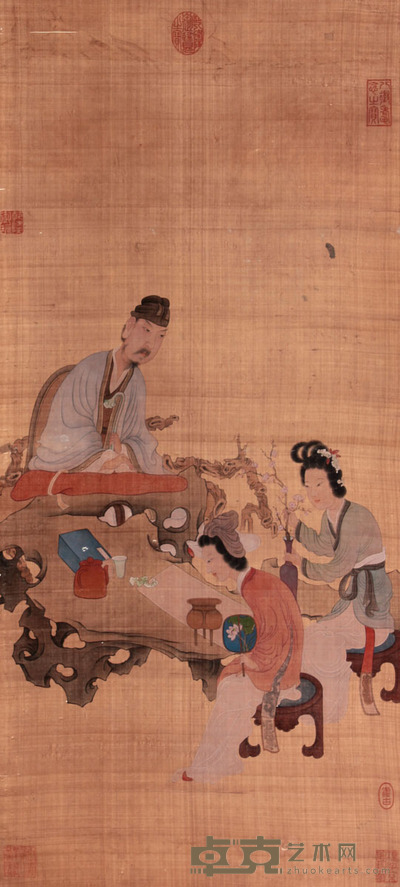人物立轴 86×39