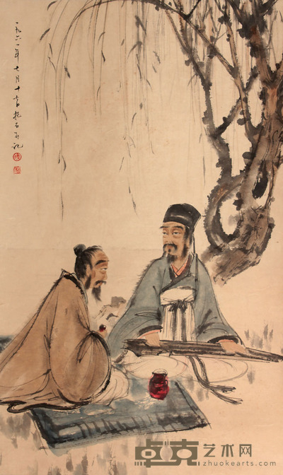 人物立轴 100×60