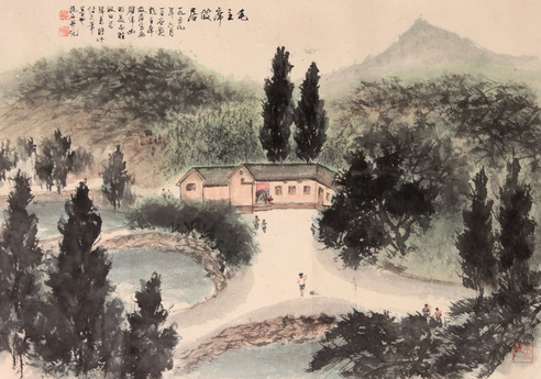 山水镜片