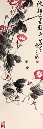 花卉立轴