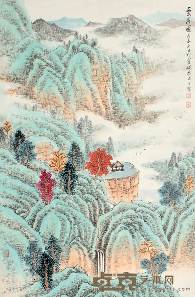 云居图镜框 69×45