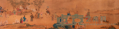狩猎图手卷 31×123
