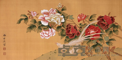 花卉镜片 44×87