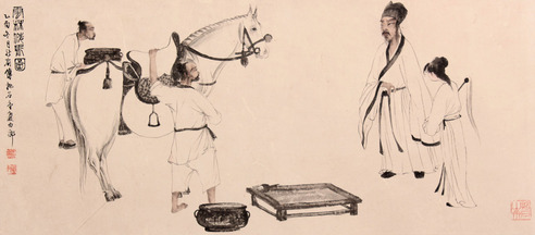 洗马图镜片
