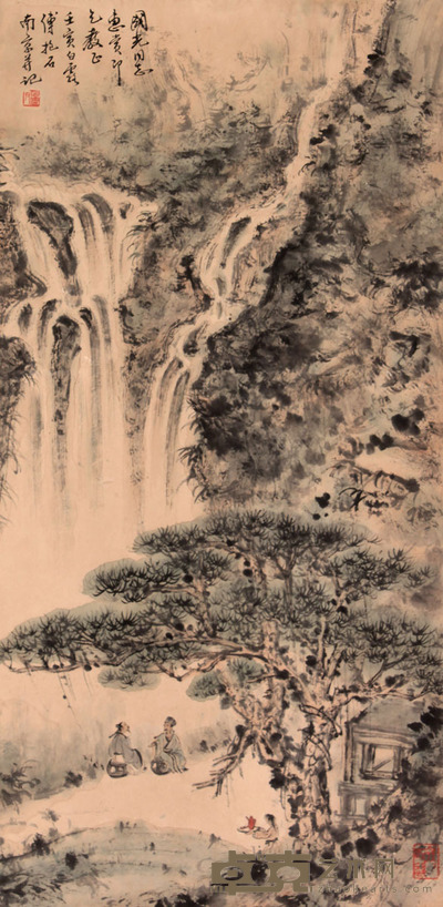 山水立轴 76×33