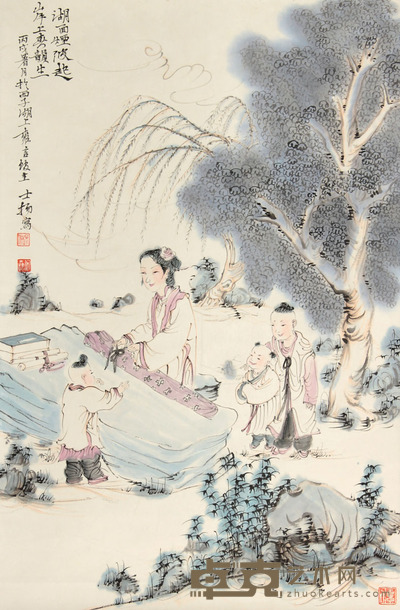 人物立轴 66×43