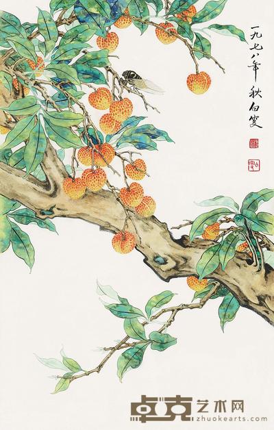 邓白 花鸟 立轴 69×44cm