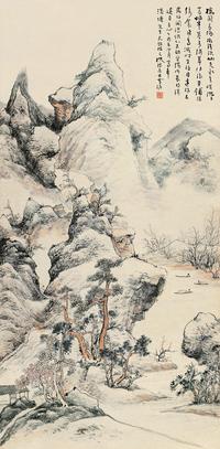 孙雪泥  山水 立轴 