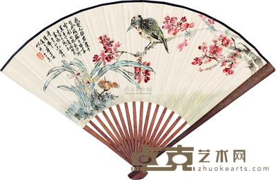 蒋通夫  花鸟 成扇  