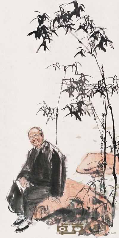 史国良 陈先生小像 立轴 设色纸本 130×65cm