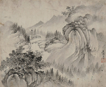 石园居士　山水