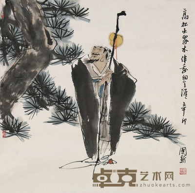 杨国新 人物 68×68cm