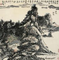 龙瑞 2001年作 山水 镜心