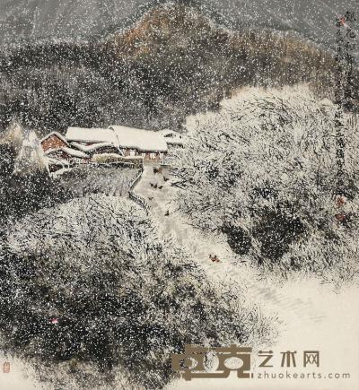 孙奇成 2008年作 银花飞舞漫天雪 镜心 87×95cm
