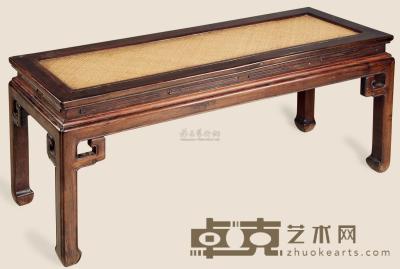 清 红木席面双人凳 108×36×46cm