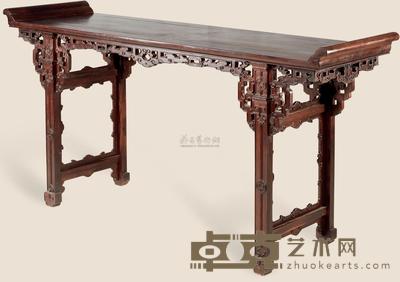 红木雕夔龙条案 166×45×85cm
