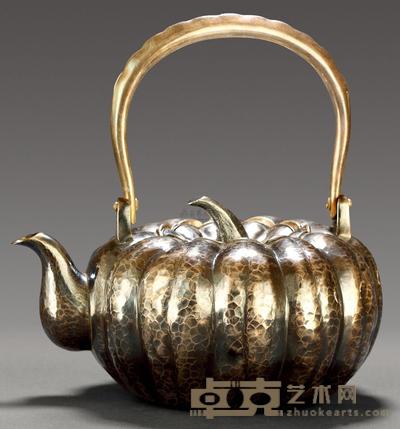南瓜型银壶 长16cm