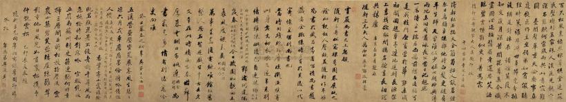 毕沅 王文治 等 癸丑（1793年）作 行书诗卷 手卷