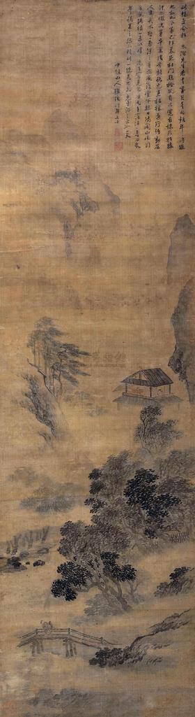 张复 山雨欲来风满楼 立轴