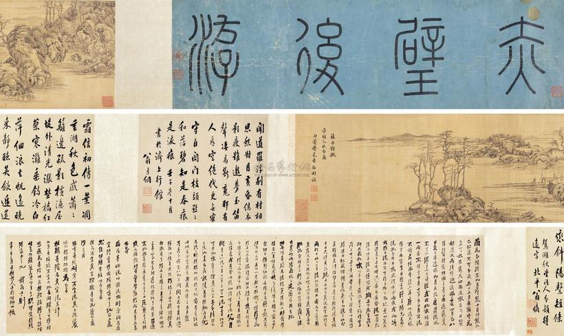 张瑞图 （款） 乙亥（1635年）作 赤壁后游图 手卷