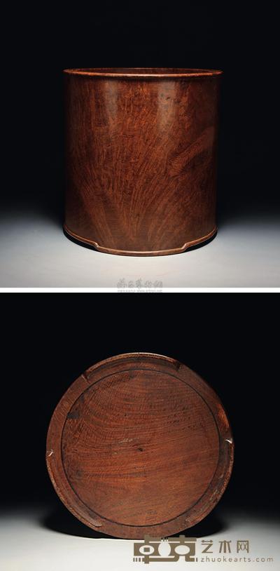 樱木笔筒 高24.7cm；直径20.5cm