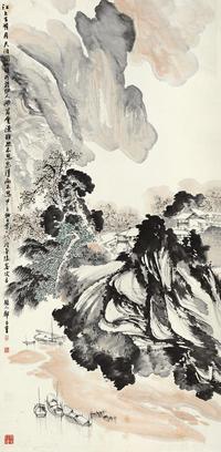 郑百重 天涯共此时 立轴