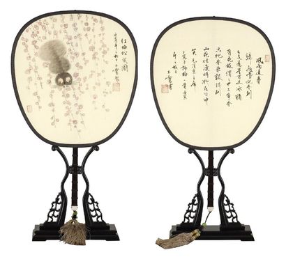 宋玉麟 红梅松鼠图