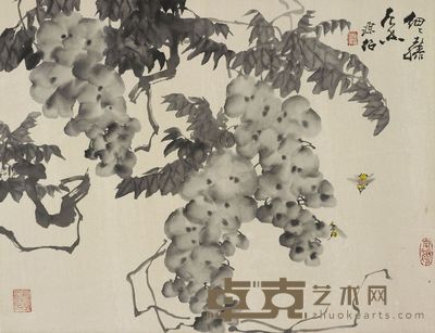 徐源绍 细细藤花香 44.5×34.5cm，约1.4平尺