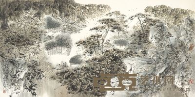孙君良 松风竹韵 60×118cm，约6.4平尺