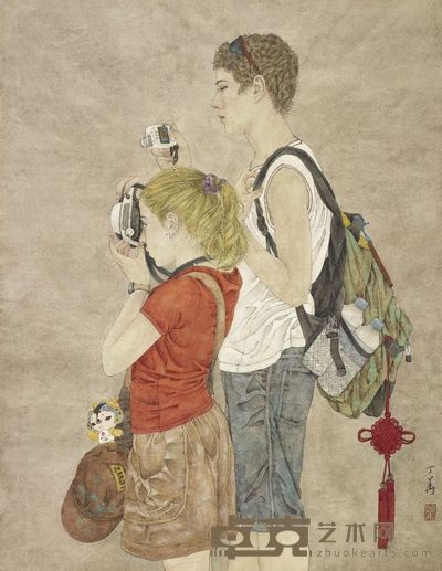 丁华 工笔 88×67cm,约5.3平尺