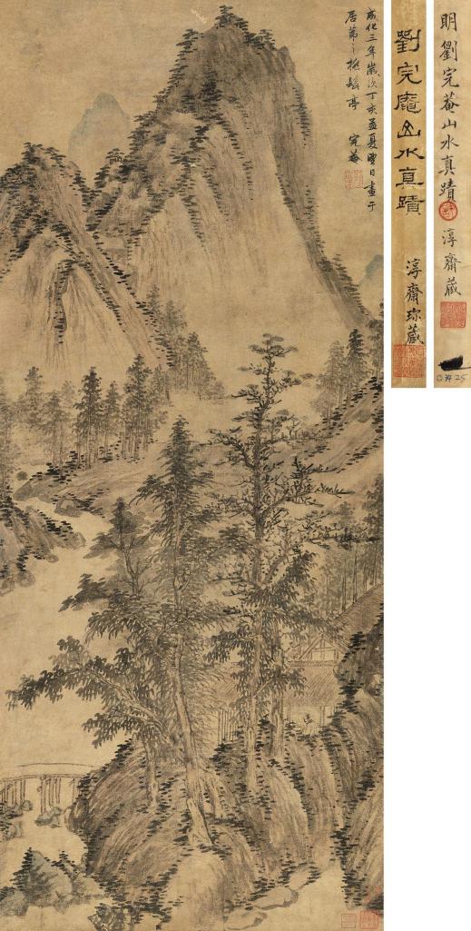 刘珏 成化三年（1467年）作 山水 立轴
