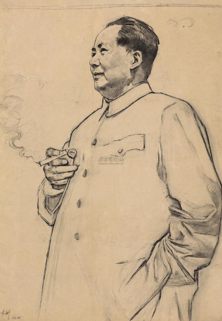 李斛 1965年作 毛主席像
