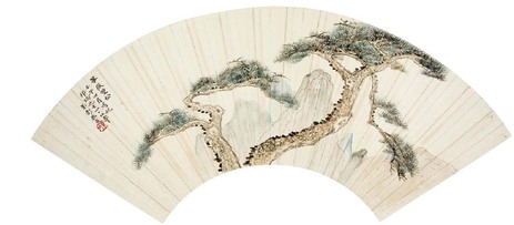 彭恭甫 华岳双松