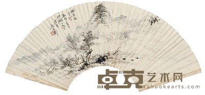 马家龄 山林幽居 14×41 cm