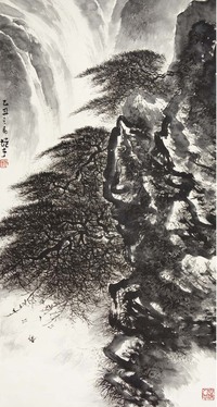 黎雄才 松山飞瀑