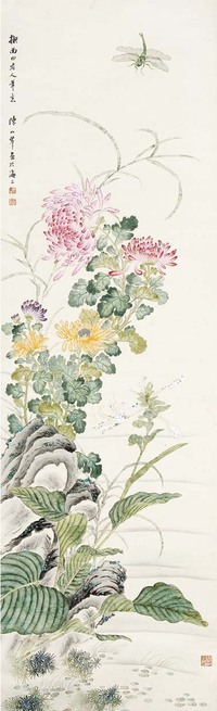 陈小翠 菊花蜻蜓