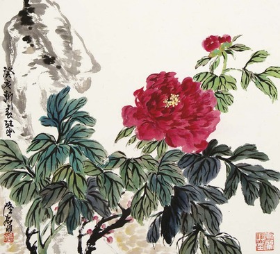陆抑非 富贵牡丹