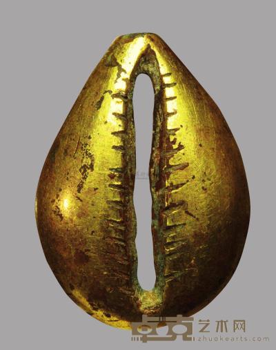 春秋镏金巨型贝币 