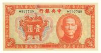 民国二十五年（1936）·中央银行壹圆·红香炉一张