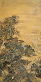 袁耀 楼阁图