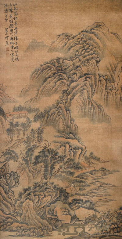 翟大坤 山水 116X60CM