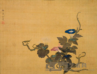 柳如是 花卉 24X32CM