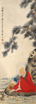 黄山寿 人物 96X33CM