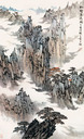 宋玉麟 松壑奔流图