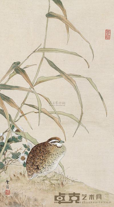 陈之佛 安居乐业 立轴 52×29cm