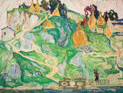 罗尔纯 山间小路 37×49cm